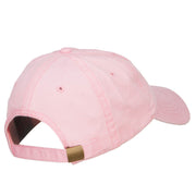 Lock and Key Love Embroidered Washed Cap