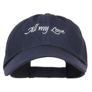 All My Love Embroidered Low Cap