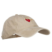 Lock and Key Love Embroidered Washed Cap