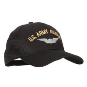 US Army Aviator Embroidered Solid Cotton Pro Style Cap