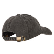 US Army Veteran Circle Embroidered Washed Cotton Twill Cap