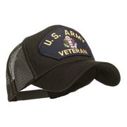 US Army Veteran Military Patched Mesh Cap