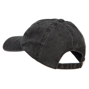 Praying Hands Outline Embroidered Washed Cotton Cap