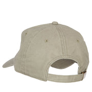 Wyoming with Map Outline Embroidered Washed Cotton Twill Cap