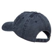 Praying Hands Outline Embroidered Washed Cotton Cap