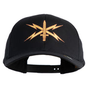 U.S. Army Cyber Corps Embroidered Retro Cotton Blend Snapback Cap - Black OSFM
