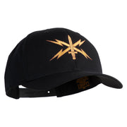 U.S. Army Cyber Corps Embroidered Retro Cotton Blend Snapback Cap - Black OSFM
