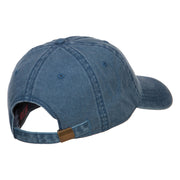 Cowboy Boots and Hat Embroidered Washed Cap