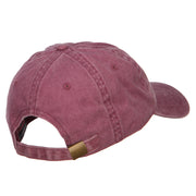 Praying Hands Outline Embroidered Washed Cotton Cap