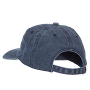 Wyoming with Map Outline Embroidered Washed Cotton Twill Cap