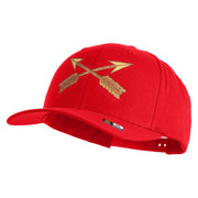 U.S. Army Special Forces Embroidered Retro Cotton Blend Snapback Cap - Red OSFM