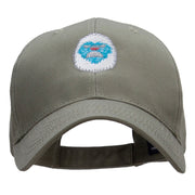 Furry Yeti Embroidered Low Profile Cotton Cap