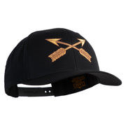 U.S. Army Special Forces Embroidered Retro Cotton Blend Snapback Cap - Black OSFM