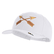 U.S. Army Special Forces Embroidered Retro Cotton Blend Snapback Cap - White OSFM