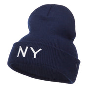 New York State NY Embroidered Cuff Beanie