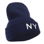 New York State NY Embroidered Cuff Beanie