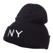 New York State NY Embroidered Cuff Beanie