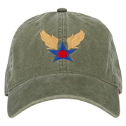 Army Air Corps Embroidered Pigment Dyed Cap