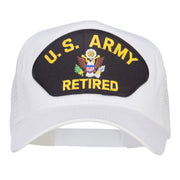 US Army Retired Logo Patched Mesh Cap