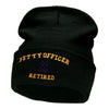 Petty Officer Retired Embroidered Long Knitted Beanie