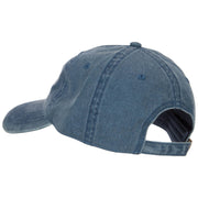 Phrase of Bad Hair Day Embroidered Washed Buckle Cap