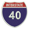 Interstate Highway 40 Sign