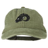 Zodiac Aries Embroidered Washed Cap