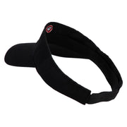 Anti Ghost Sign Icon Embroidered Pro Style Cotton Twill Washed Visor - Black OSFM