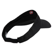 Anti Ghost Sign Icon Embroidered Pro Style Cotton Twill Washed Visor - Black OSFM