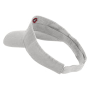 Anti Ghost Sign Icon Embroidered Pro Style Cotton Twill Washed Visor - White OSFM