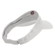 Anti Ghost Sign Icon Embroidered Pro Style Cotton Twill Washed Visor - White OSFM