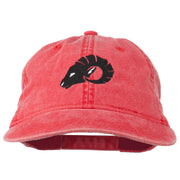 Zodiac Aries Embroidered Washed Cap