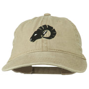 Zodiac Aries Embroidered Washed Cap