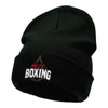 Kick Boxing Embroidered 12 Inch Long Knitted Beanie