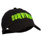 Halloween Zombie Survivor Embroidered Pet Spun Cap