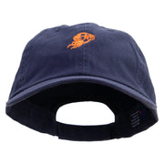 Soccer Flamethrower Embroidered Low Profile Dyed Cotton Twill Cap - Navy OSFM