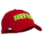 Halloween Zombie Survivor Embroidered Pet Spun Cap