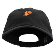 Soccer Flamethrower Embroidered Low Profile Dyed Cotton Twill Cap - Black OSFM