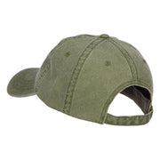 Zimbabwe Map Flag Embroidered Washed Cap