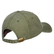 Zimbabwe Map Flag Embroidered Washed Cap