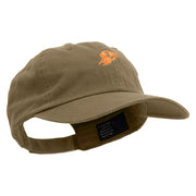 Soccer Flamethrower Embroidered Low Profile Dyed Cotton Twill Cap - Khaki OSFM