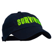 Halloween Zombie Survivor Embroidered Pet Spun Cap