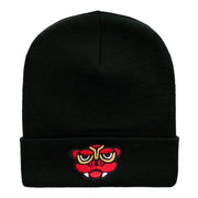 Dragon Head Embroidered Knitted Long Beanie