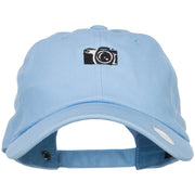 Mini Camera Embroidered Unstructured Cap