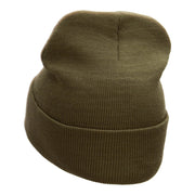 Sergeant Veteran Embroidered Long Knitted Beanie