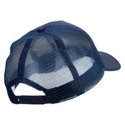 I'd Rather Be Playing Basketball Embroidered Summer Foam Mesh Trucker Cap - Navy OSFM