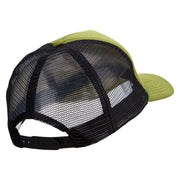 I'd Rather Be Playing Basketball Embroidered Summer Foam Mesh Trucker Cap - Cactus-Black OSFM