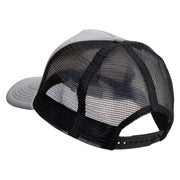 I'd Rather Be Playing Basketball Embroidered Summer Foam Mesh Trucker Cap - Grey-Black OSFM