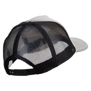 I'd Rather Be Playing Basketball Embroidered Summer Foam Mesh Trucker Cap - Grey-Black OSFM