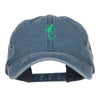 Lizard Embroidered Washed Cap